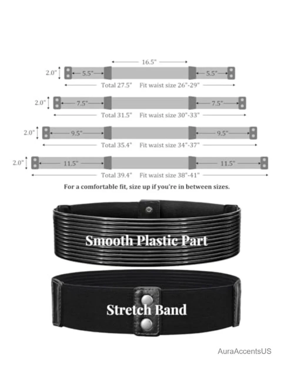 Wide Stretchy Belt for Dress Vintage Elastic Waist Band 2 Inch